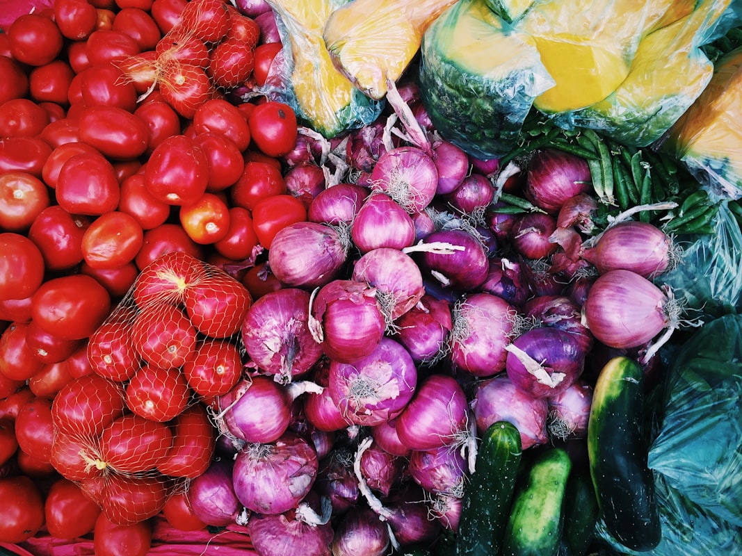 Antioxidantrik frukt och grönsaker från naturlig mat