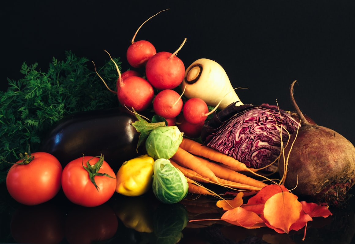 Grönsaker och frukt för antioxidant näring